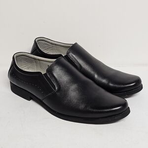 Hong Thanh Black Slip-On Leather Shoes Size 43 Men’s Casual Dress Shoes